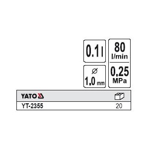 YATO YT-2355. Пистолет распылитель с верхним бачком.