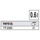 Пластмассовый бачок 0,6л. YATO. YT-2363