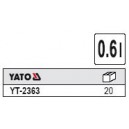 Пластмассовый бачок 0,6л. YATO. YT-2363