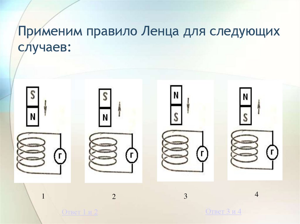 Зарисовать схему опыта и проверить выполнение правила ленца