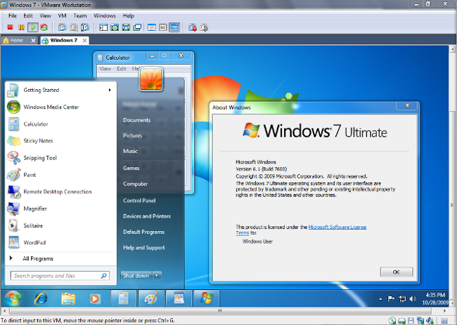 виртуальная машина для windows 7