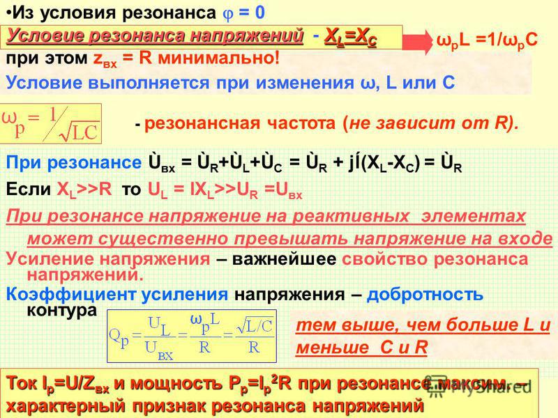 Условие резонанса. Условие резонанса напряжений. Условия возникновения резонанса. Резонанс напряжений условия резонанса.