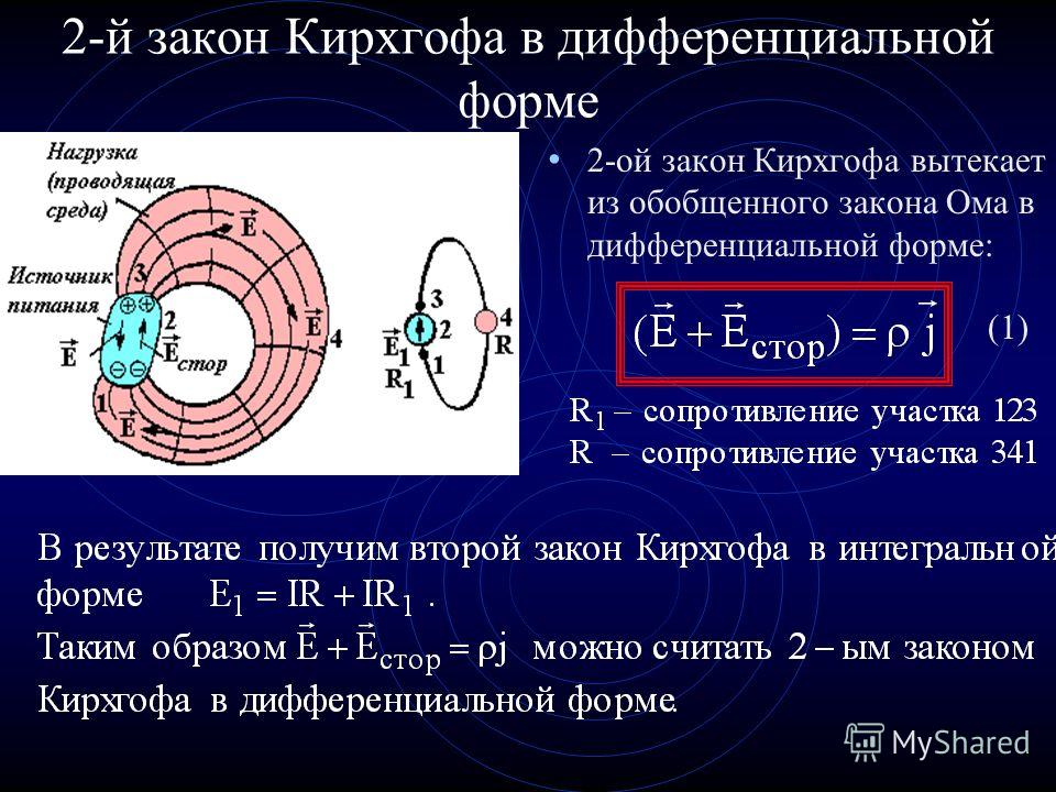 Закон ома в дифференциальной форме