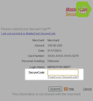 Mastercard securecode не приходит смс