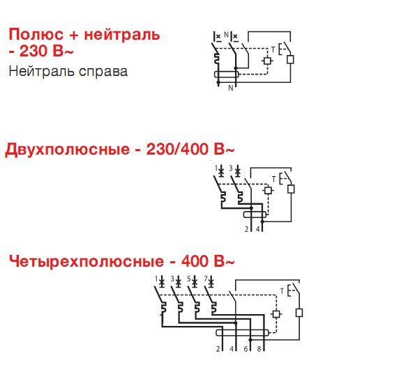 Обозначение автомата. Схема трехполюсного автоматического выключателя. Схема подключения трехполюсного дифференциального автомата. Схема подключения двухполюсного автомата. Автомат двухполюсный 16а схема подключения.