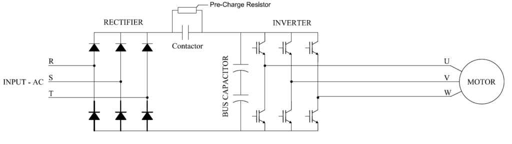 VFD Schematic with Precharge circuit