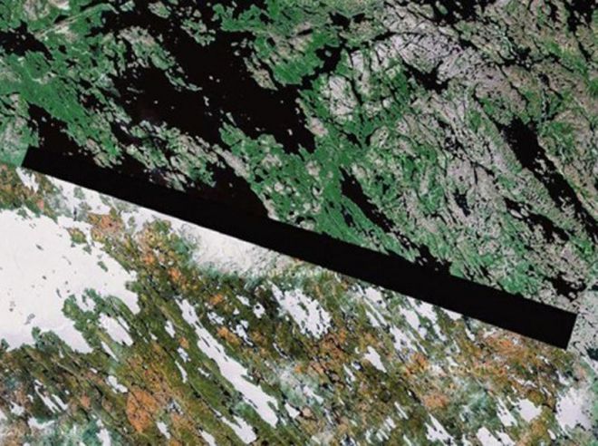 странная черная полоса