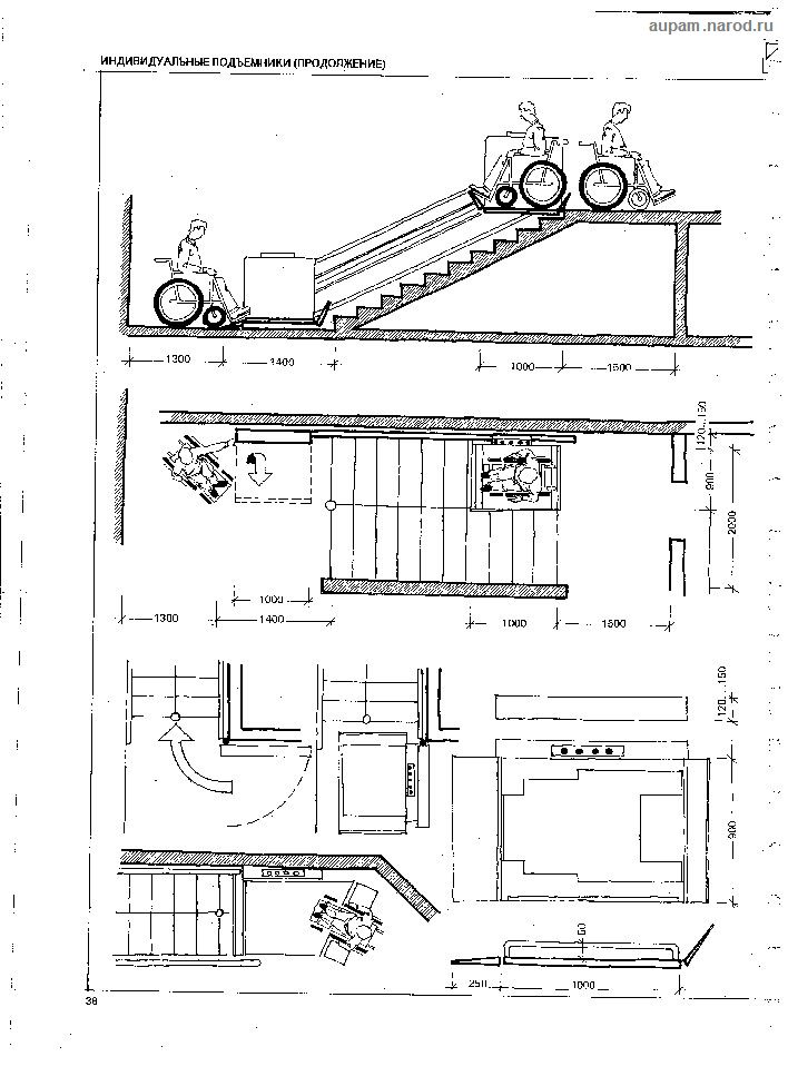 Наклонный подъемник для инвалидов по лестнице чертеж