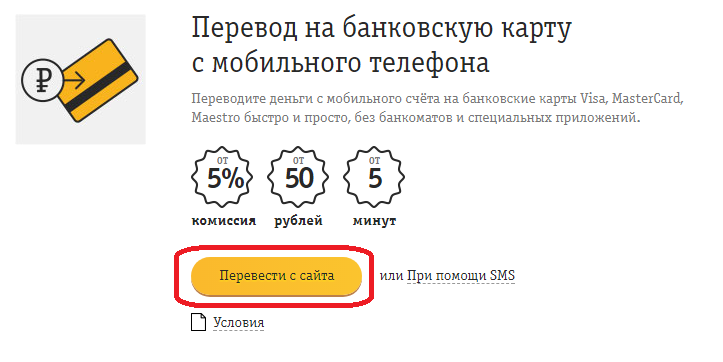 Как перевести деньги с телефона на карту: Билайн, МТС, Мегафон, Tele2
