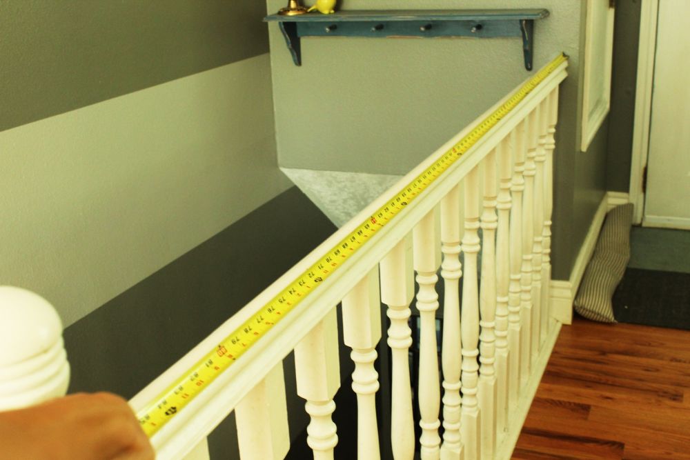 DIY Stair Railing- significant safety issue facing this original railing