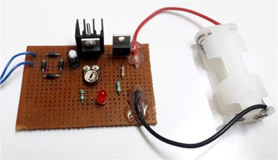 Ni-Cd Battery Charger Circuit hardware