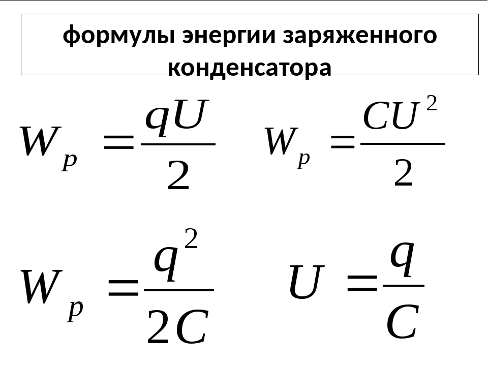 Определите энергию конденсатора c. Емкость конденсатора формула. Формулы конденсатора физика. Формулы для физики конденсатор. Конденсатор формулы.
