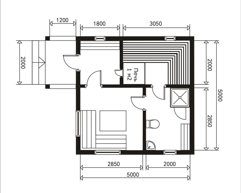 Проект сауны. Проект бани 5х5. Баня 5х5 планировка с туалетом. Чертёж бани 5х6. Чертеж парилки в бане.