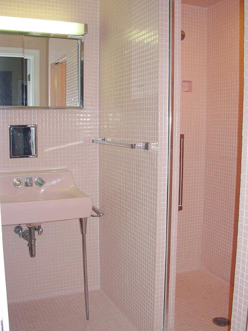 pink-mosaic-tile-bathroom-with-hall-mack-toothbrush-holder