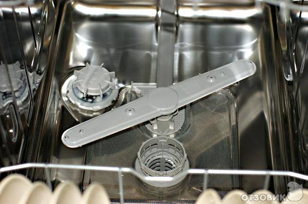 Вода в посудомоечной машинке
