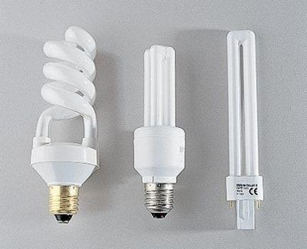 Люминесцентные лампы разных конфигураций