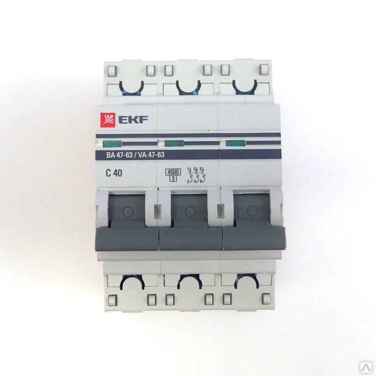 Выключатель автоматический трехполюсный 63. Автоматический выключатель ЭКФ ва 47-63 3п 40а (с) proxima. Автоматический выключатель EKF ва 47-63. Автомат EKF mcb4763-3-25в-Pro. Автоматический выключатель EKF 63a.