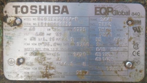 Электродвигатель Toshiba 0604XSSB41A-P