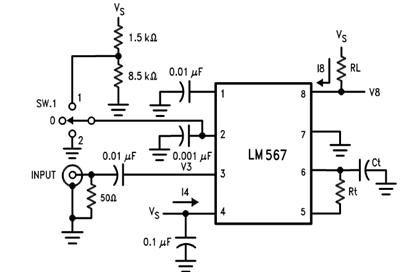 Working of LM567 PLL Tone Decoder
