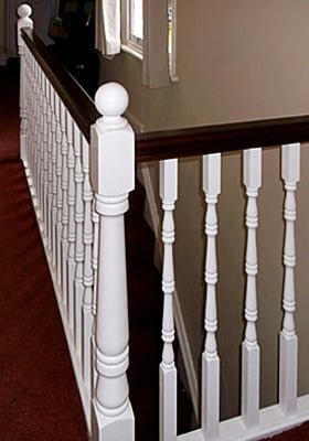 Traditional balusters by Pear Stairs